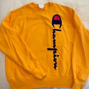 Champion neon orange sweatshirt